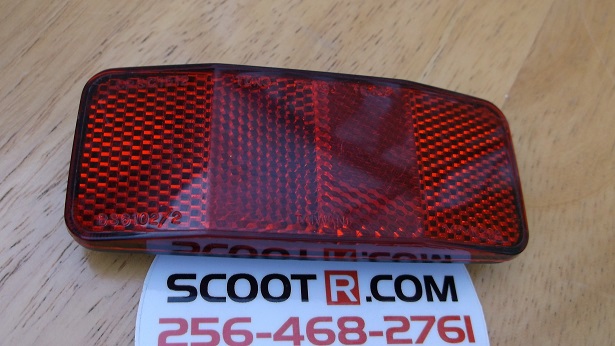 Reflector Rear Red rectangular